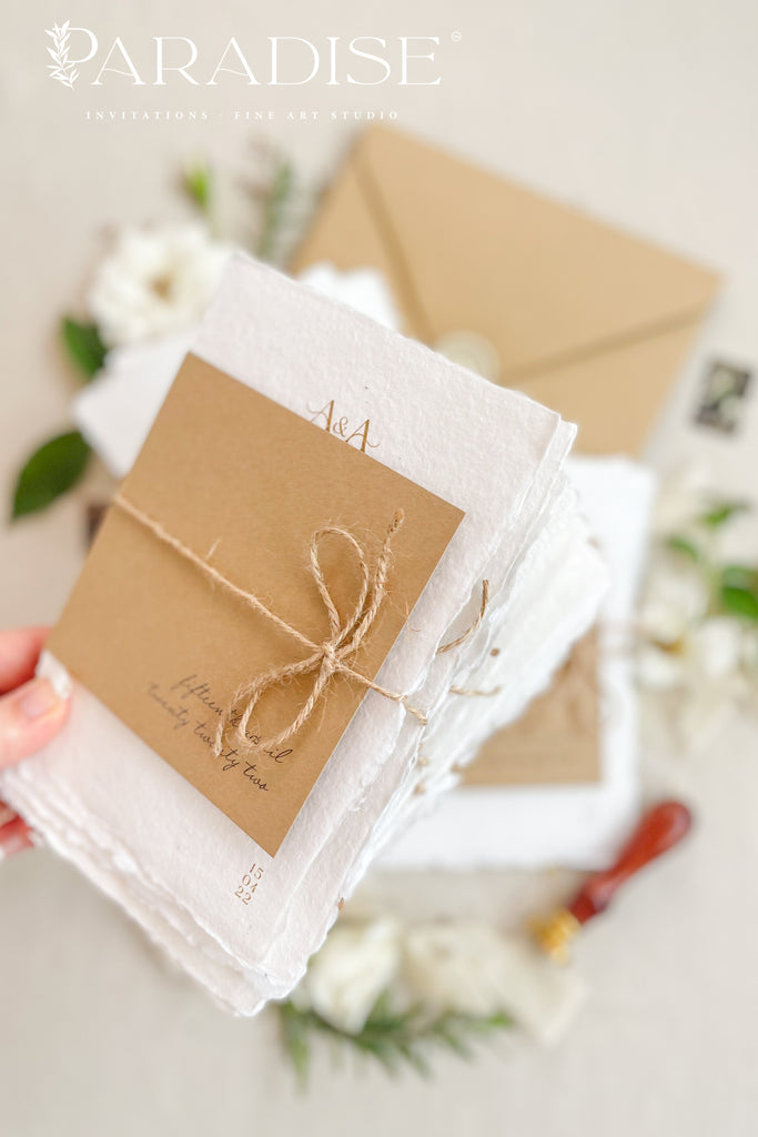 Celesse Handmade Paper Wedding Invitation Sets