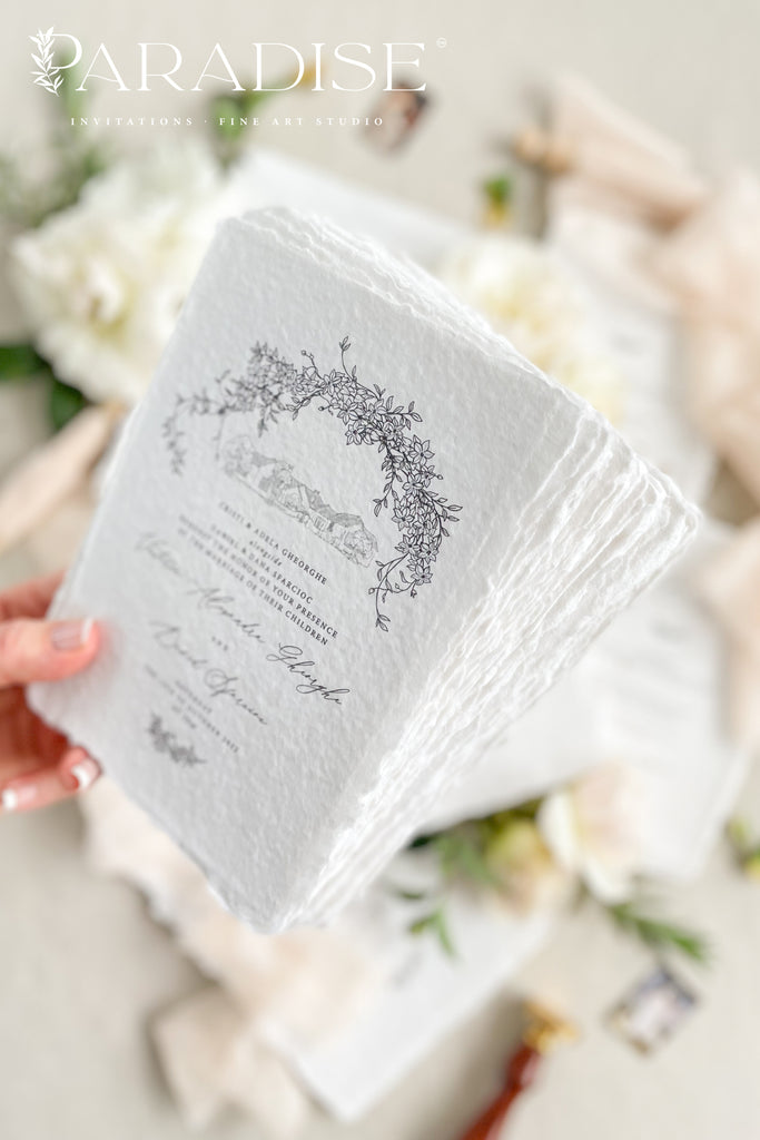 Destine Handmade Paper Wedding Invitation Sets