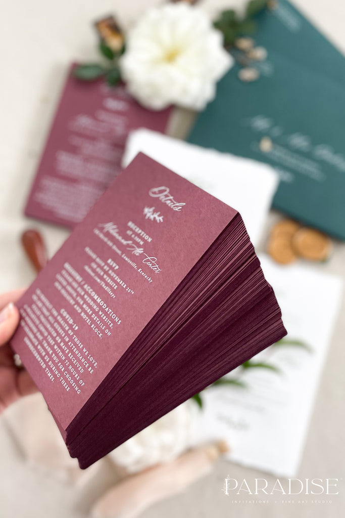 Aurelia Handmade Paper Wedding Invitation Sets