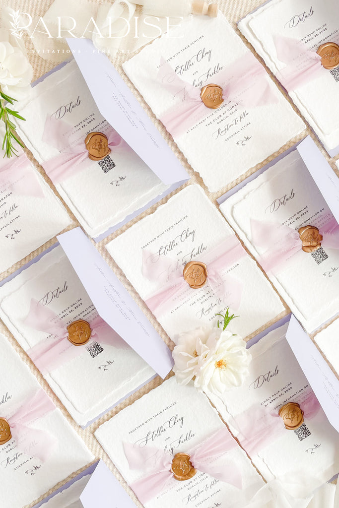 Camilla Handmade Paper Wedding Invitation Sets