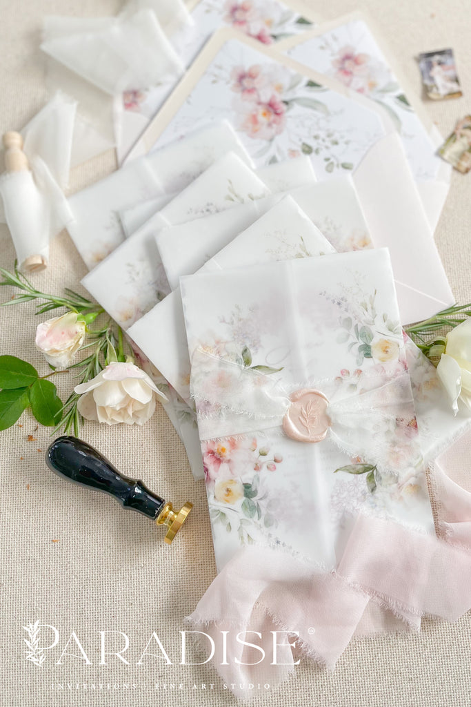 Clairese Handmade Paper Wedding Invitation Sets