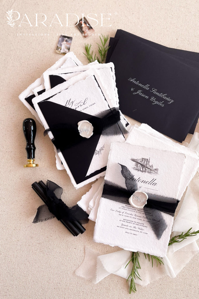 Afrodille Handmade Paper Wedding Invitation Sets