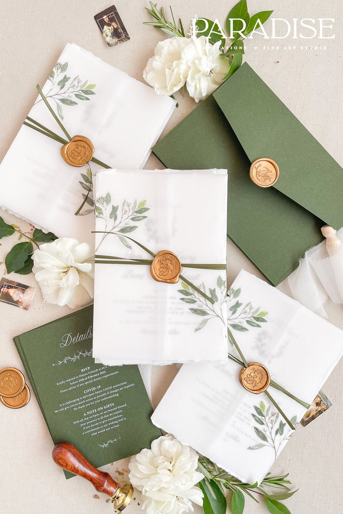 Kaylee Handmade Paper Wedding Invitation Sets