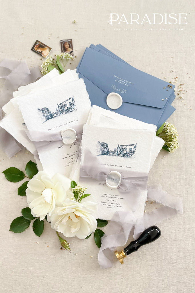 Georgia Handmade Paper Wedding Invitation Sets
