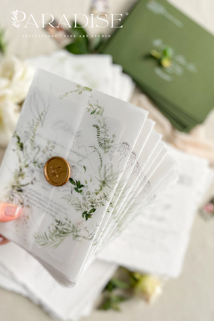 Destinie Handmade Paper Wedding Invitation Sets