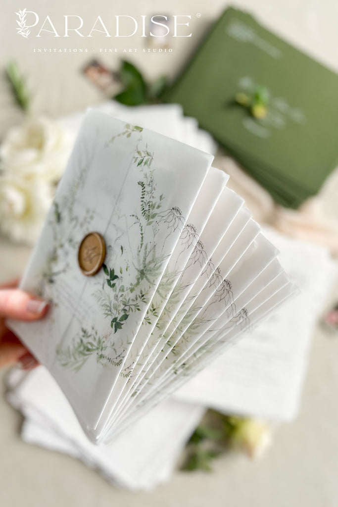 Destinie Handmade Paper Wedding Invitation Sets