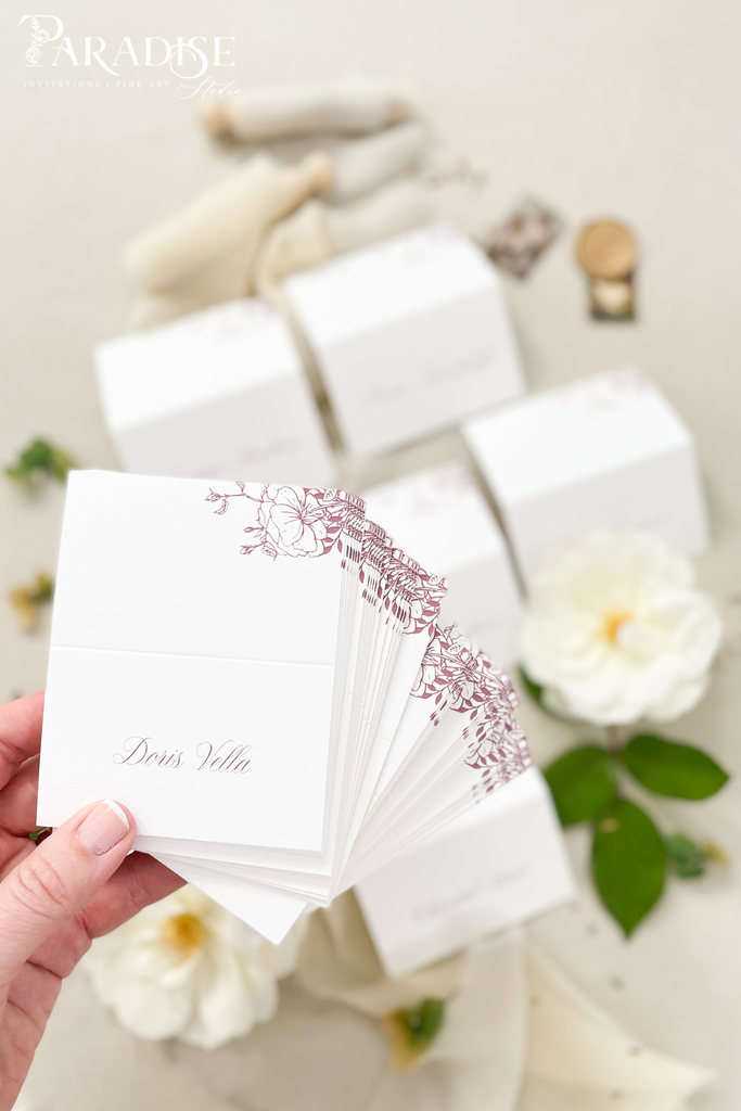 Silvia Calligraphy Place Cards
