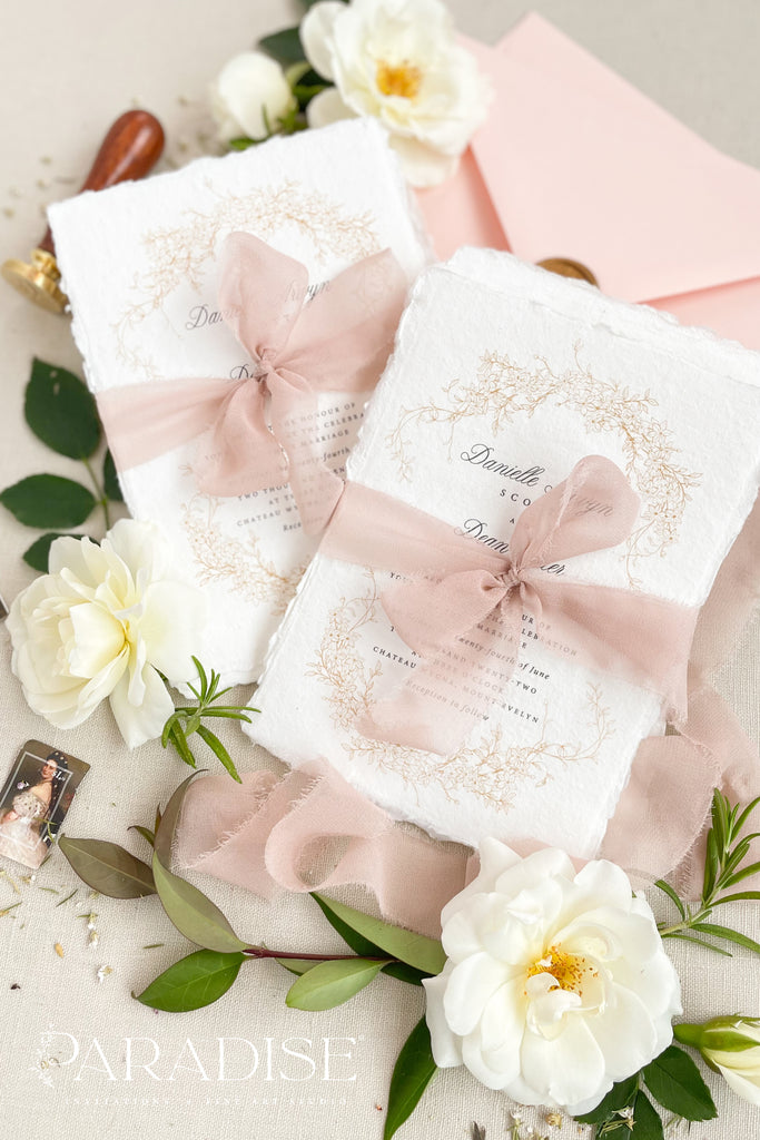 Samara Handmade Paper Wedding Invitation Sets