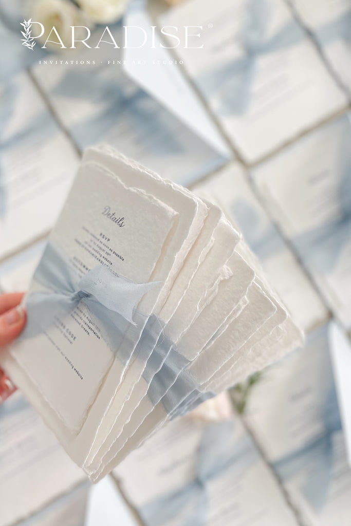 Suzette Handmade Paper Wedding Invitation Sets