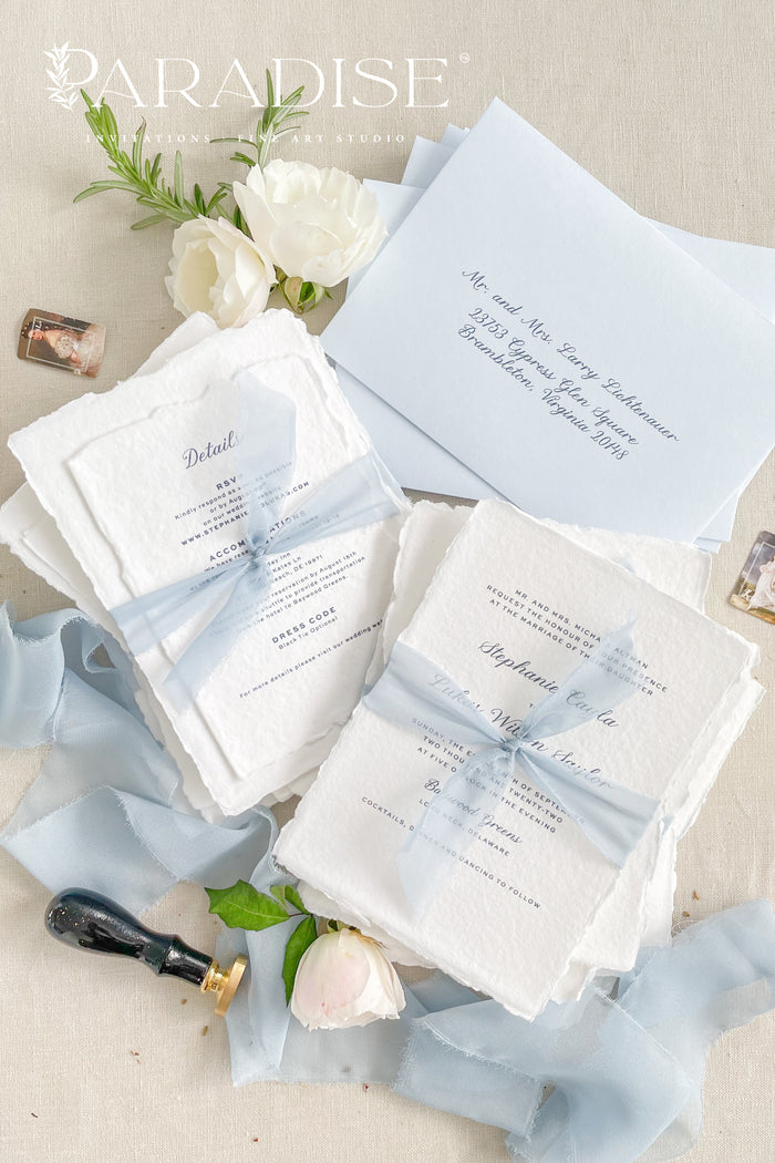 Suzette Handmade Paper Wedding Invitation Sets