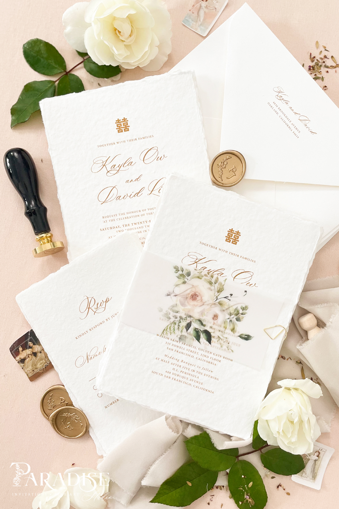 Preciosa Handmade Paper Wedding Invitation Sets