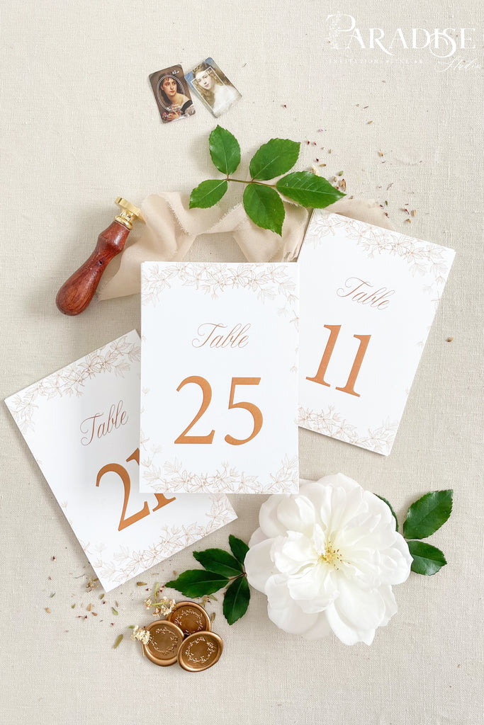Saoirse Floral Table Numbers