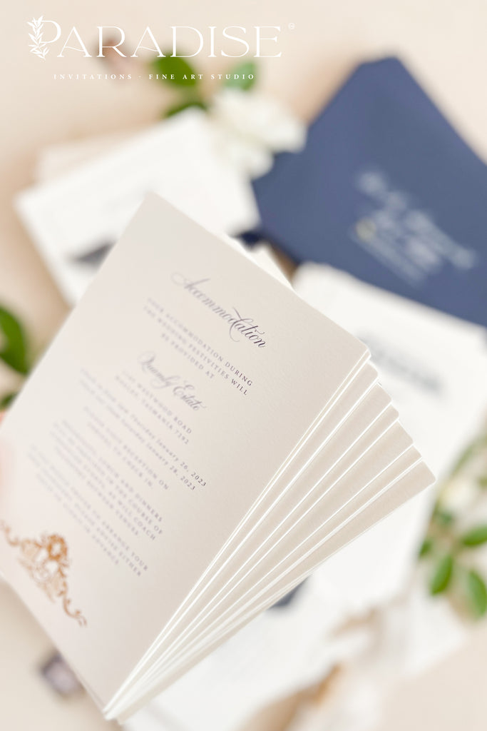Corretta Minimalist Wedding Invitations