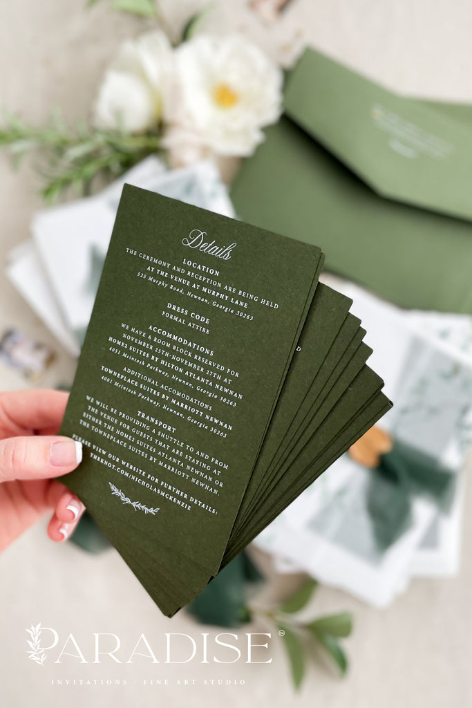Amory Handmade Paper Wedding Invitation Sets