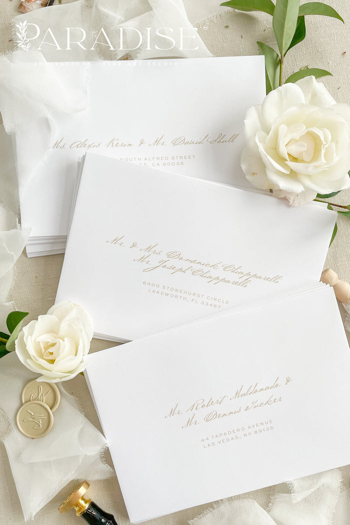 Professionally printed invitations with white envelopes and free shipp –  Studio 118