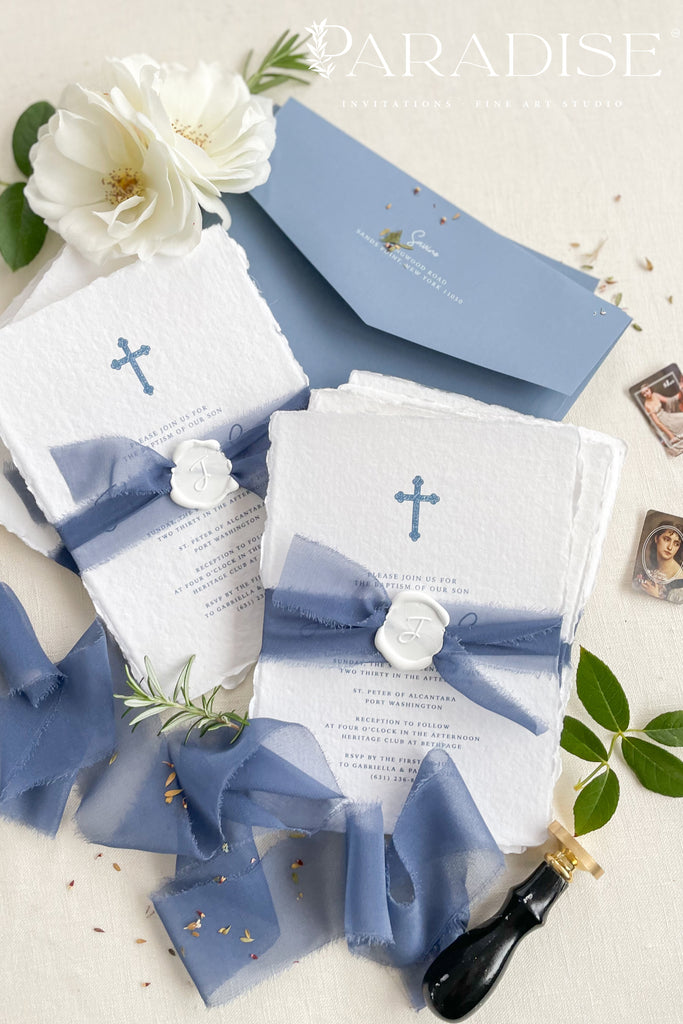 Jeanne Handmade Paper Christian Invitations