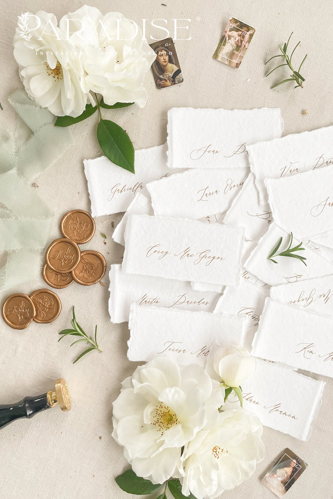 Sidonie Handmade paper Place Cards