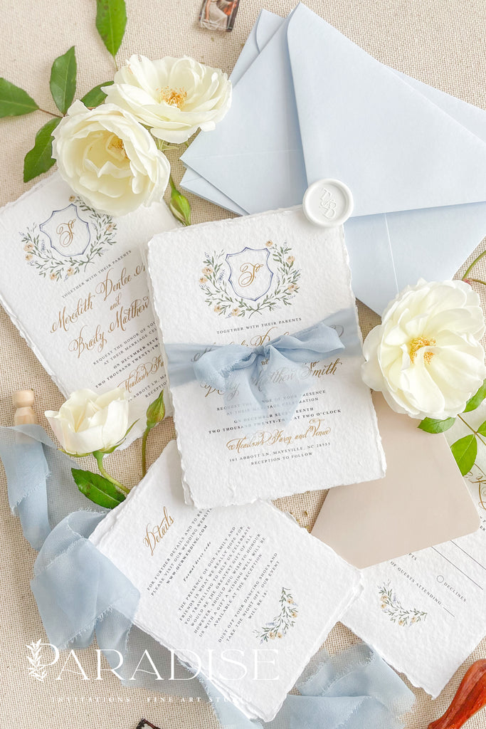 Alyssandra Handmade Paper Wedding Invitation Sets