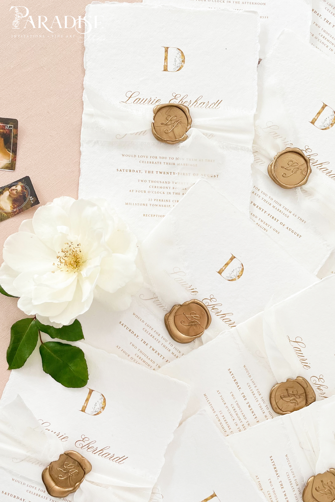 Sigourney Handmade Paper Wedding Invitation Sets