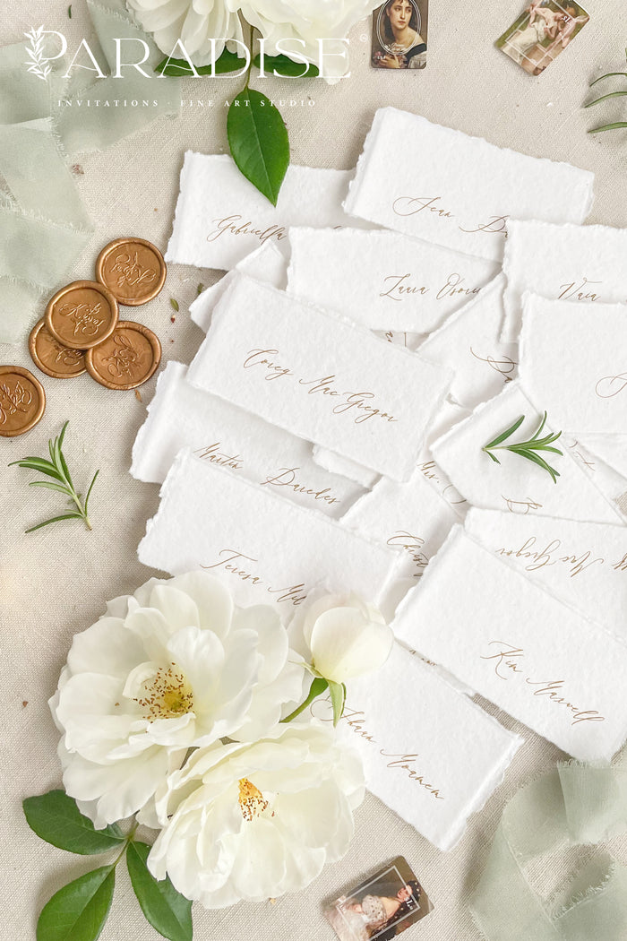 Sidonie Handmade paper Place Cards