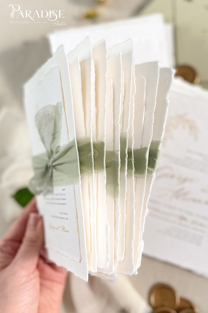 Diara Handmade Paper Wedding Invitation Sets