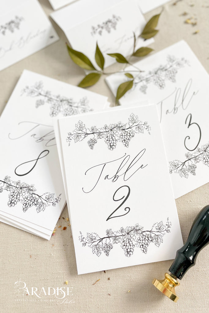 Evelina Floral Table Numbers
