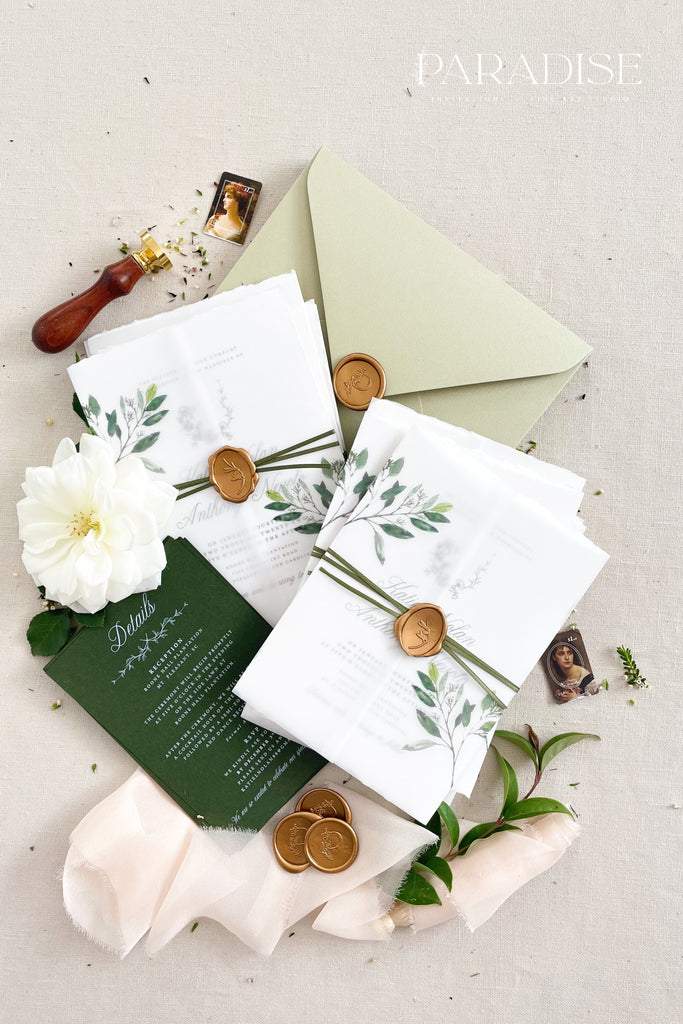 Amirah Handmade Paper Wedding Invitation Sets
