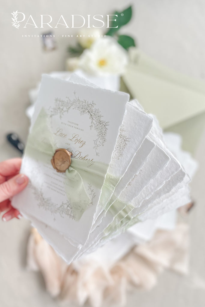 Gail Handmade Paper Wedding Invitation Sets