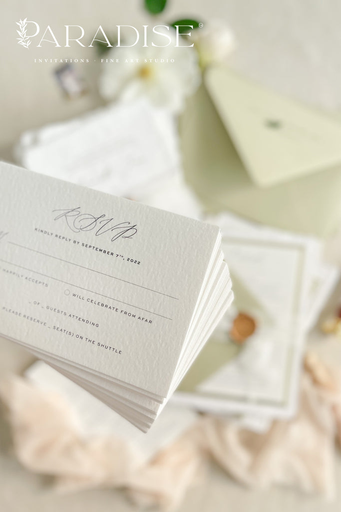 Fille Handmade Paper Wedding Invitation Sets