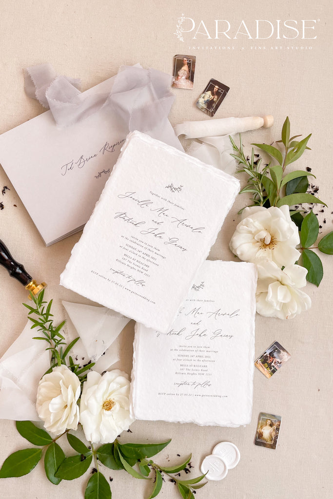 Cataleya Handmade Paper Wedding Invitation Sets