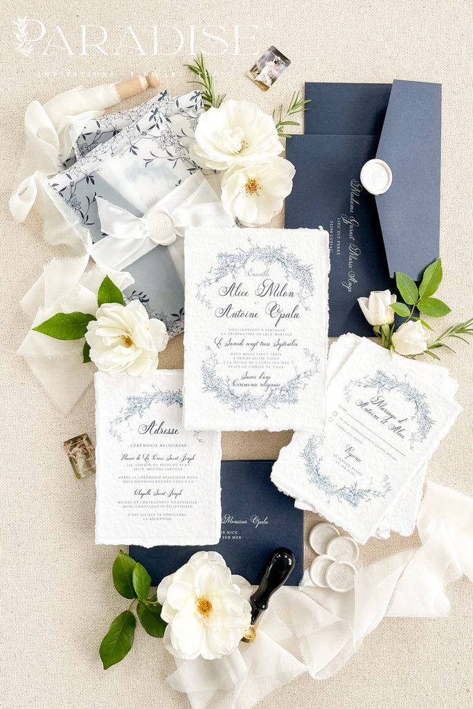Anais Handmade Paper Wedding Invitation Sets