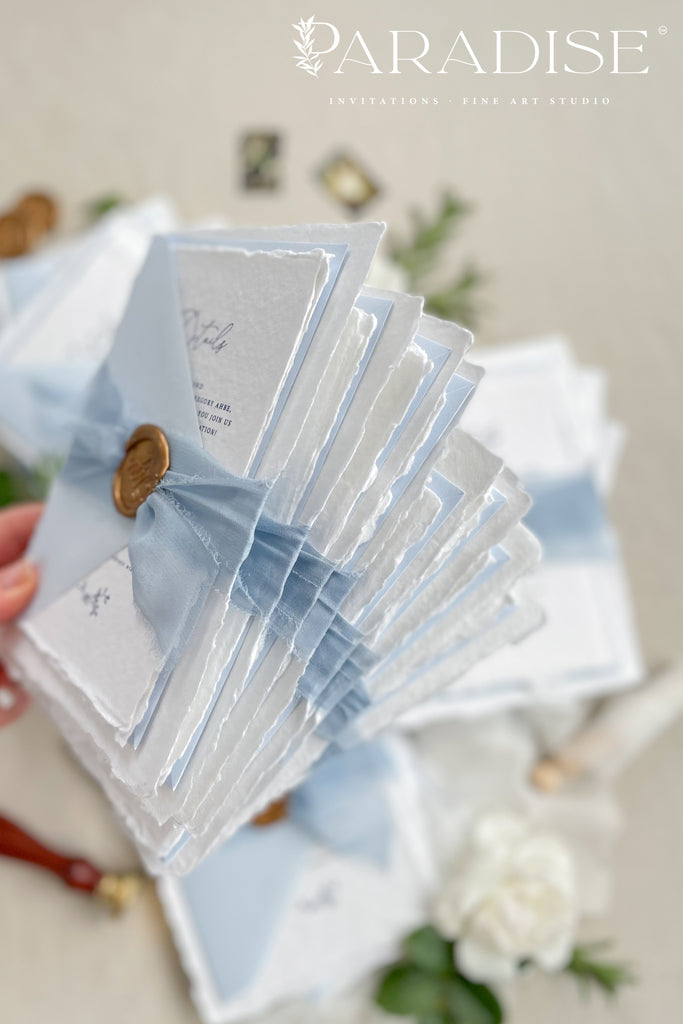 Tallulah Handmade Paper Wedding Invitation Sets