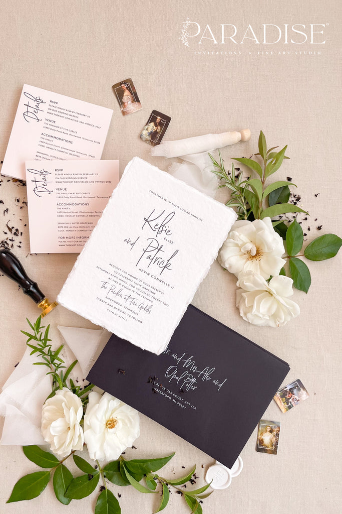Anaya Handmade Paper Wedding Invitation Sets