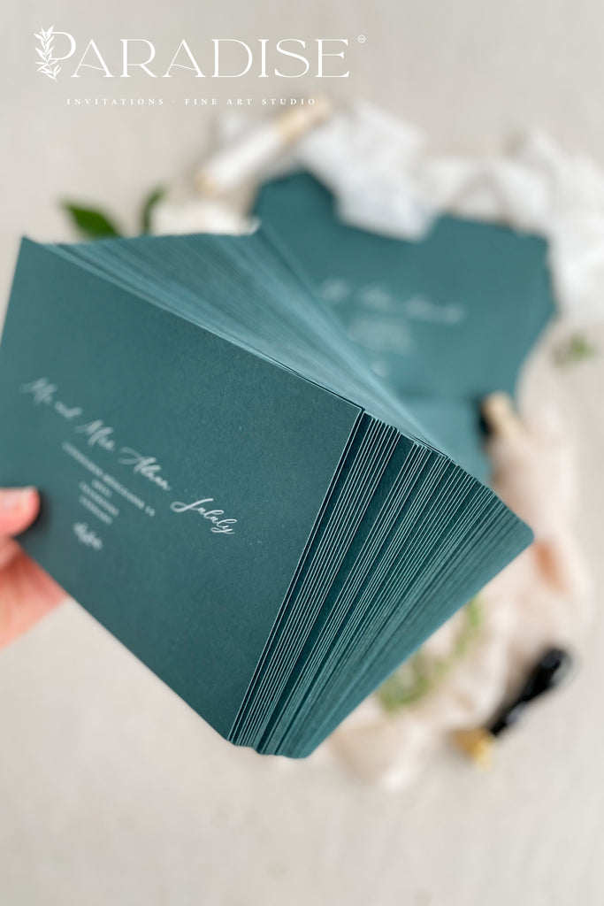 Emerald Envelopes and White Ink Printing