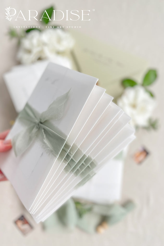Amandine Modern Wedding Invitations – Paradise Invitations