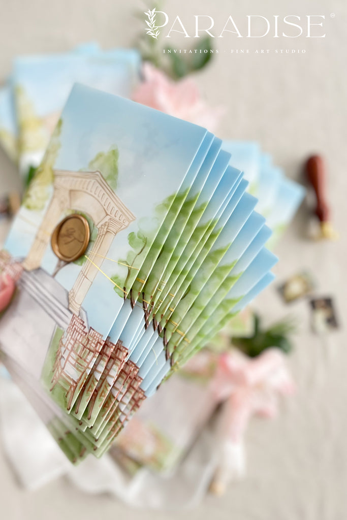 Tania Handmade Paper Wedding Invitation Sets