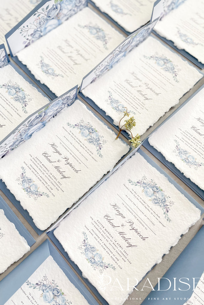 Halle Handmade Paper Wedding Invitation Sets