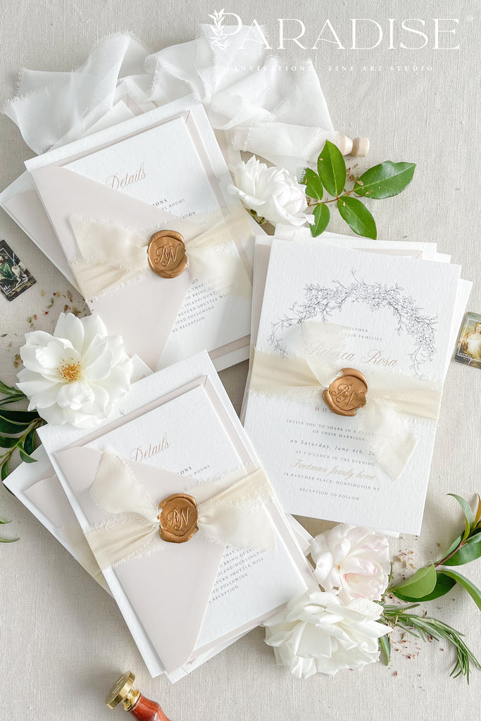 Amalie Floral Wedding Invitations