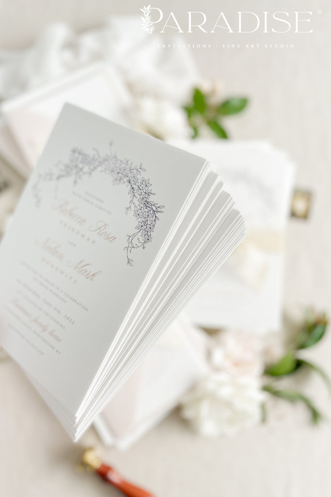 Amalie Floral Wedding Invitations