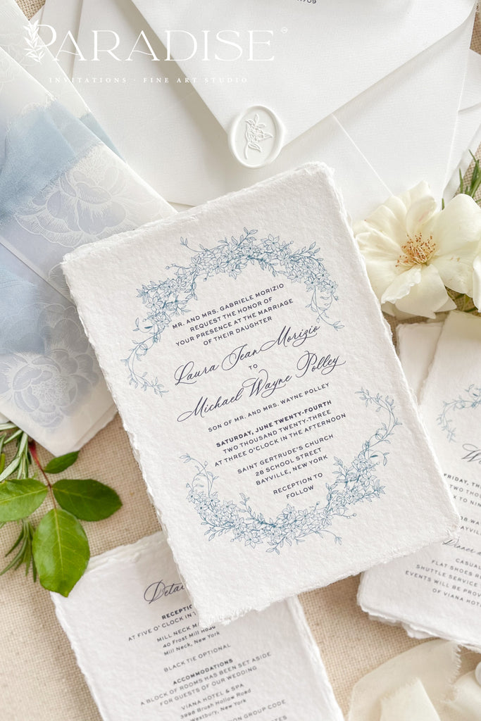 Harrietta Handmade Paper Wedding Invitation Sets