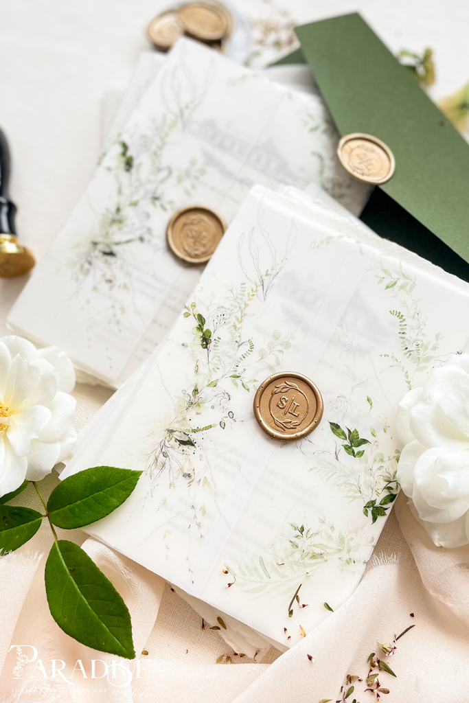 Rylee Handmade Paper Wedding Invitation Sets