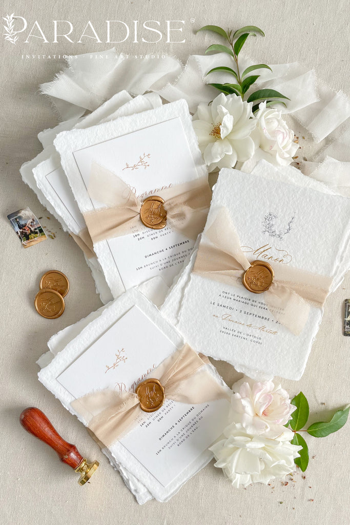 Shivani Handmade Paper Wedding Invitation Sets