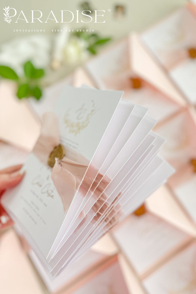 Jewel Monogram Wedding Invitations