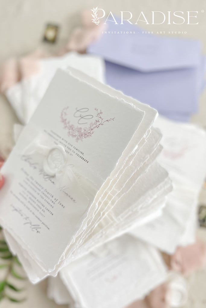 Ilana Handmade Paper Wedding Invitation Sets