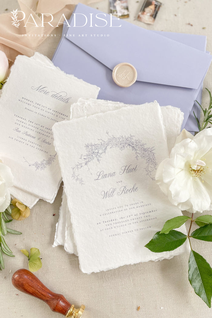 Bettine Handmade Paper Wedding Invitation Sets