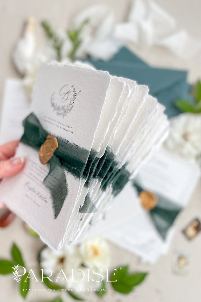 Edelie Handmade Paper Wedding Invitation Sets