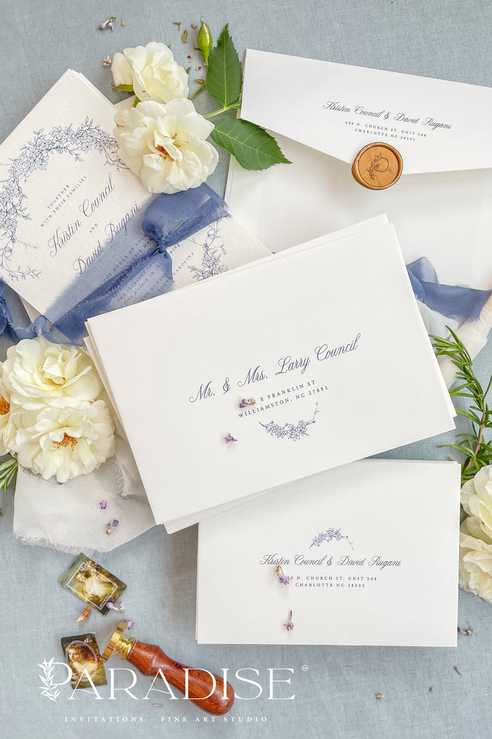 Macarons colors wedding envelopes /Sky blue envelope for wedding /Ligh –  DokkiDesign
