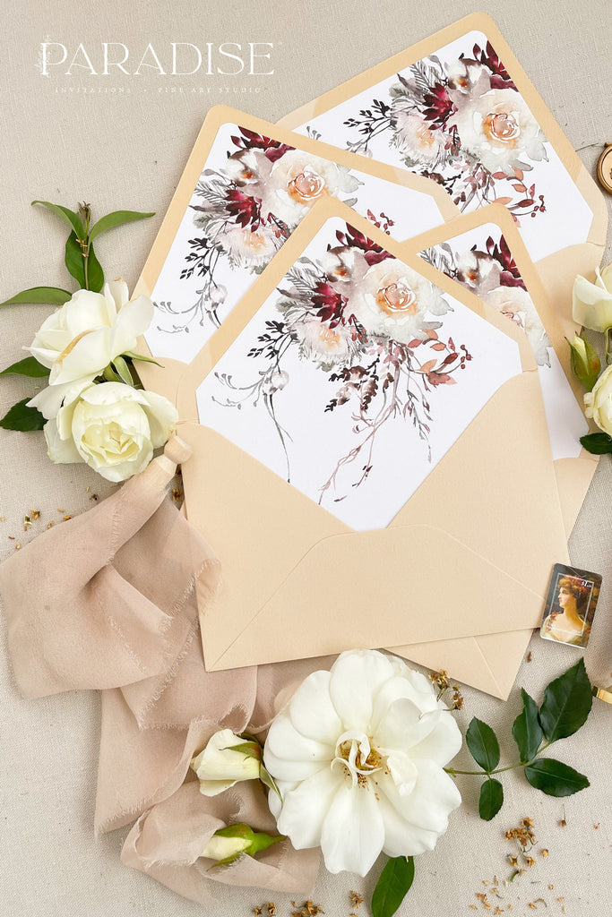 Buttermilk Envelopes and Floral Liners