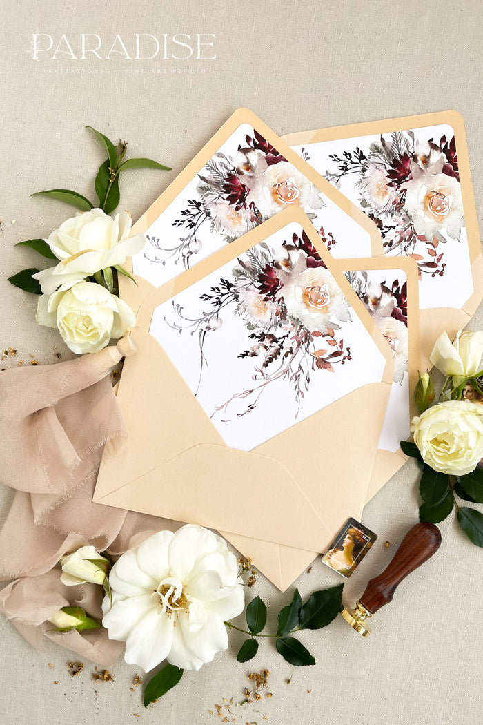 Buttermilk Envelopes and Floral Liners