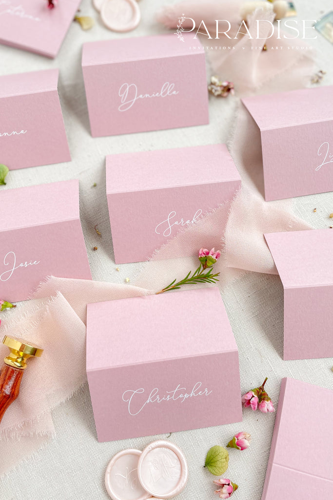 Maliyah Baby Pink Place Cards